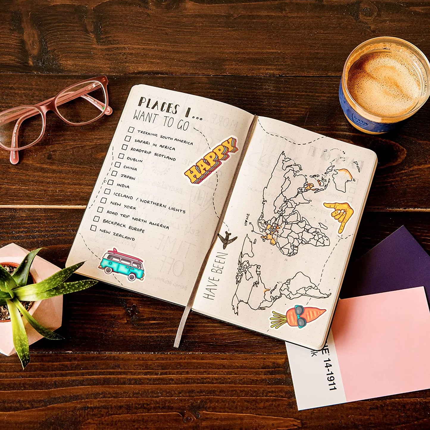 Adesivi per Scrapbooking - Sticker Kawaii per Foto Album, Bullet Journal, Agenda etc - Amami Challenge