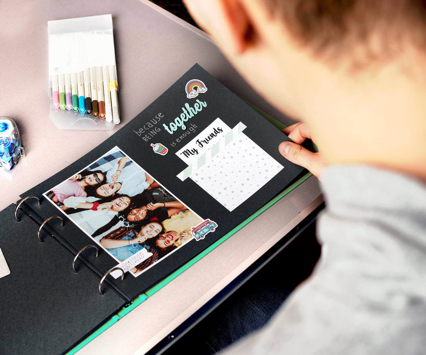 40 Fogli A4 Refill Ricarica per Album Scrapbooking