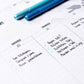 Planner Settimanale da Tavolo - Agenda per appuntamenti ed impegni della settimana