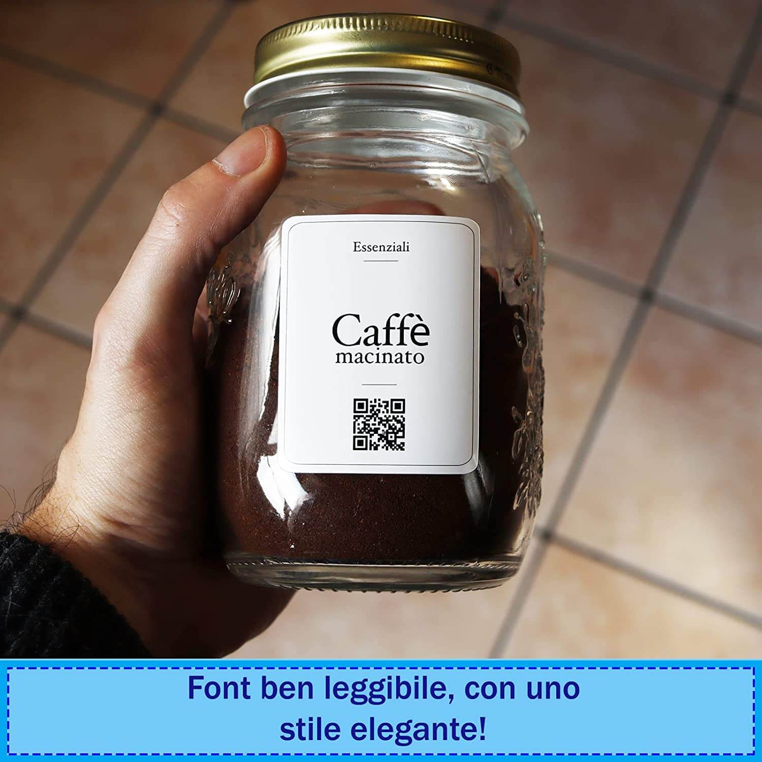 Organizza la Tua Dispensa: Etichette Adesive per Caffè, Zucchero, Sale –  Febio Store