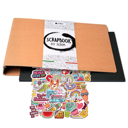 Kit Album per Scrapbooking con Adesivi Stickers Kawaii – Febio Store